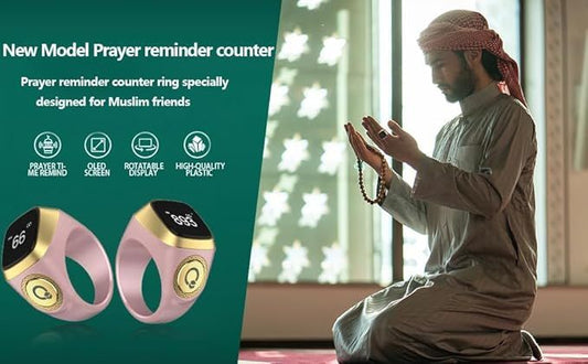 Smart Zikr Ring – Tasbeeh Counter & Prayer Reminders