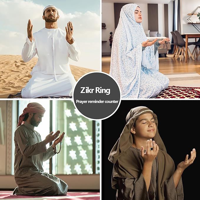 Smart Zikr Ring – Tasbeeh Counter & Prayer Reminders