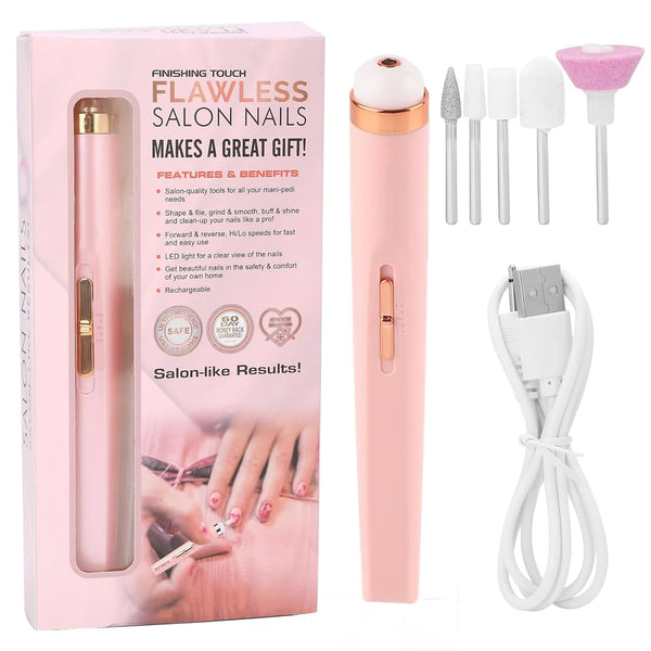 Rechargeable Electric Nail Care Kit – 6-in-1 Manicure & Pedicure