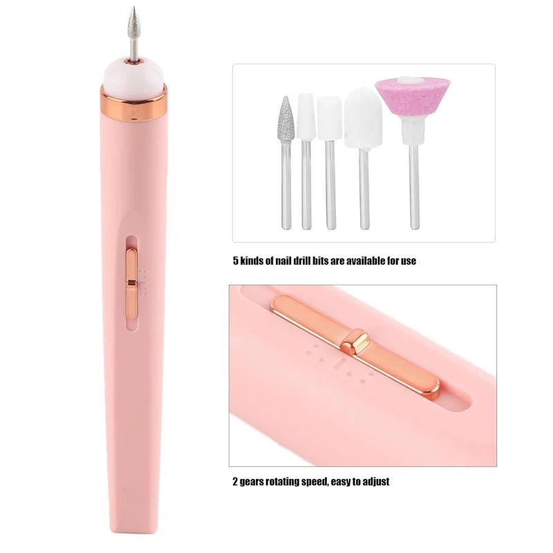 Rechargeable Electric Nail Care Kit – 6-in-1 Manicure & Pedicure