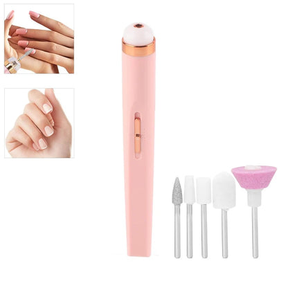 Rechargeable Electric Nail Care Kit – 6-in-1 Manicure & Pedicure