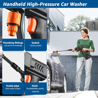 21V Cordless High-Pressure Water Cleaning Gun