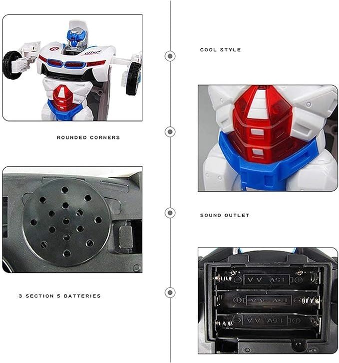 2-in-1 Transforming Robot Car Toy