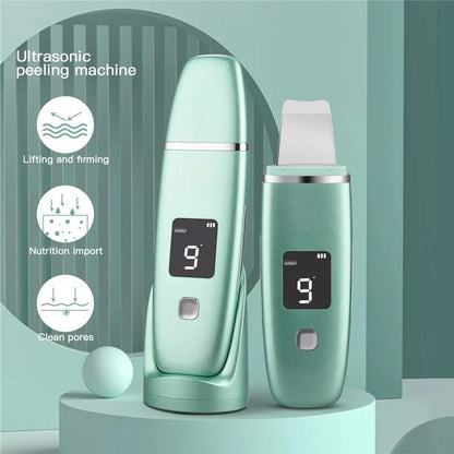 Ultrasonic Vibration Blackhead Remover Deep Cleansing Face Scrubber Pore Cleaner Lifting Machine